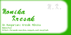 monika kresak business card